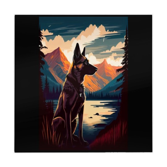 Belgian Malinois Nature Mahjong Mats