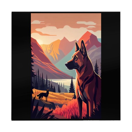 Belgian Malinois Nature Mahjong Mats