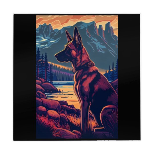 Belgian Malinois Nature Mahjong Mats