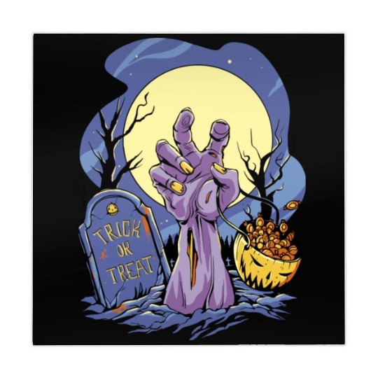 Halloween Zombie Candy Trick Or Treat Mahjong Mats