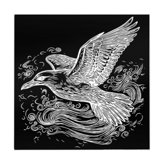 Elegant Flying Seagull Over The Water Mahjong Mats