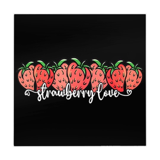 Cute Strawberry Love Lovers Fruit Berry Farmer Mahjong Mats