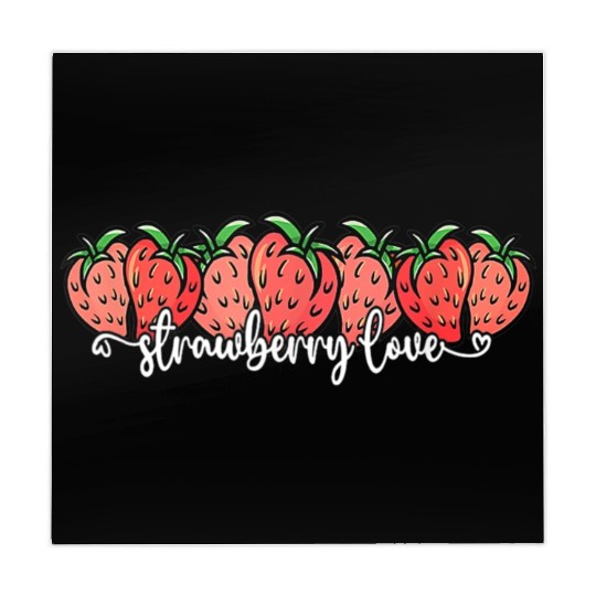 Cute Strawberry Love Lovers Fruit Berry Farmer Mahjong Mats