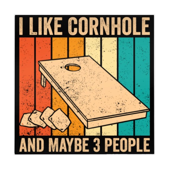 Funny Cornhole Retro Mahjong Mats