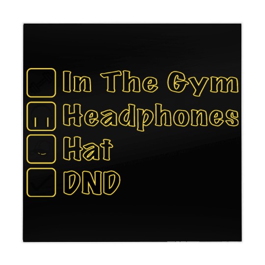 Do Not Disturb, Headphones On, Gym Pump Cover Mahjong Mats