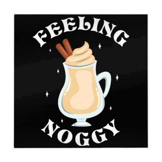 Feeling Noggy Funny Eggnog Lover Christmas Themed Mahjong Mats