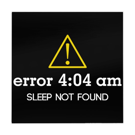 Error 404 Sleep Not Found Insomnia programmer tech Mahjong Mats
