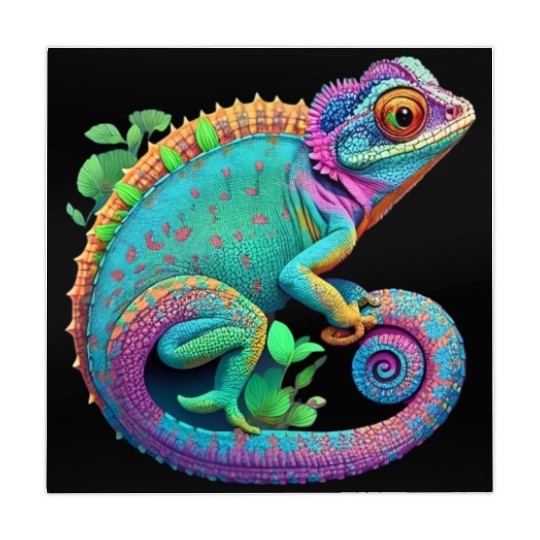 Cute Chameleon is a colorful beautiful Cute animal Mahjong Mats