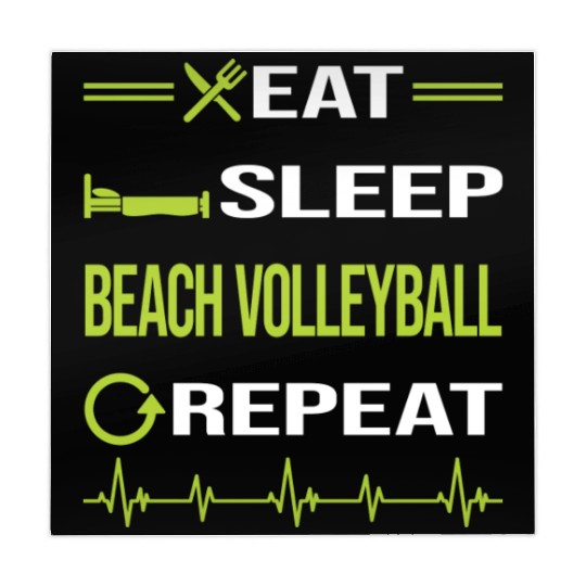 Funny Eat Sleep Repeat Beach Volleyball nostalgia Mahjong Mats