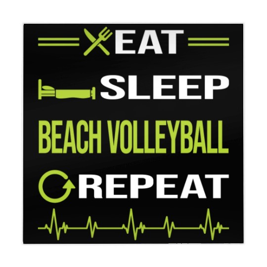 Funny Eat Sleep Repeat Beach Volleyball nostalgia Mahjong Mats