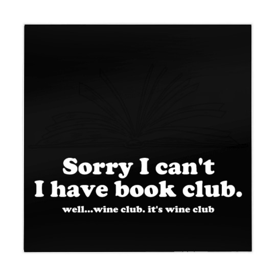 Sorry I Can't I Have Book Club Mahjong Mats