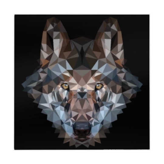 Wolves | Polygon Wolf Head | Low Poly Werewolf Mahjong Mats
