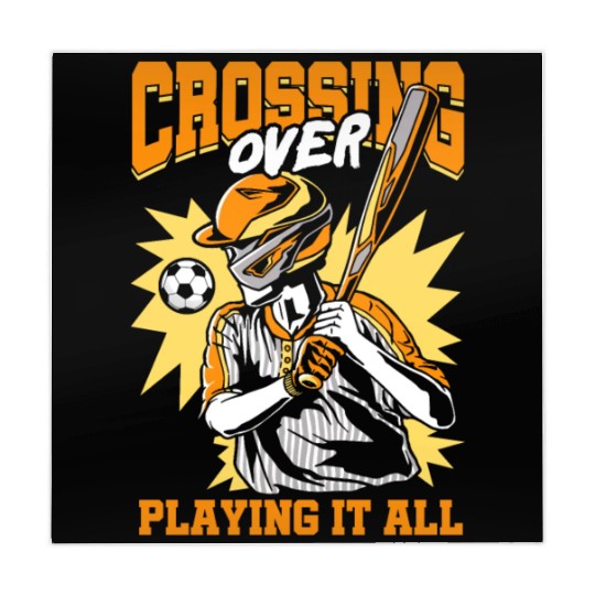 Crossing Over Playing It All Baseball Bat Sports Mahjong Mats