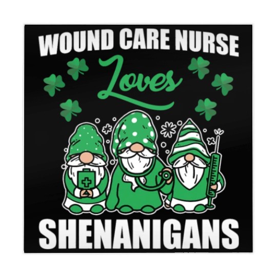 Great Wound Care Nurse Loves Shenanigans St Mahjong Mats