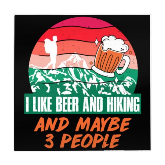 I like Beer and Hiking Mountain lover Wanderlust Mahjong Mats