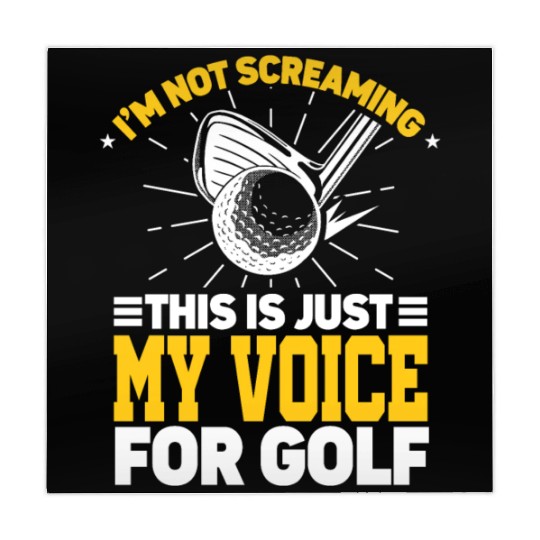 I'm Not Screaming Coaching Sports Coach Golfer Mahjong Mats