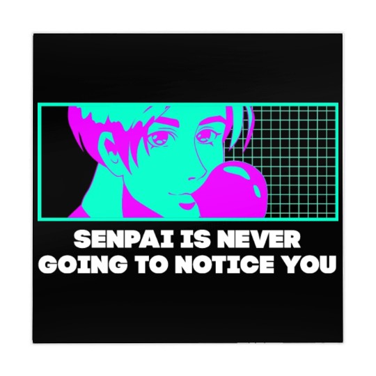 Senpai Is Never Going to Notice You Anime Funny Ma Mahjong Mats