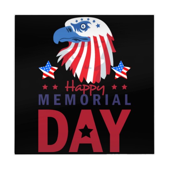 Happy Memorial Day Veterans Brave US Eagle Stars Mahjong Mats
