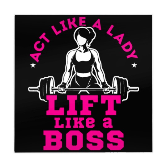Act Like a Lady Lift Like a Boss Gym Weight Liftin Mahjong Mats