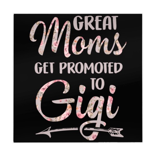 Great Moms Get Promoted To Gigi Grandma Floral Mahjong Mats