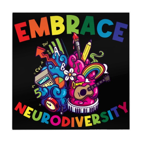 Embrace Neurodiversity Funny Adhd Mahjong Mats