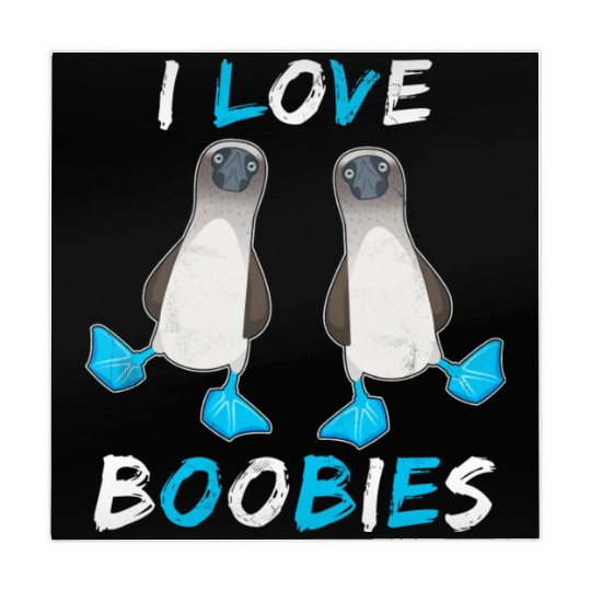 I Love Boobies Funny Booby Bird Mahjong Mats