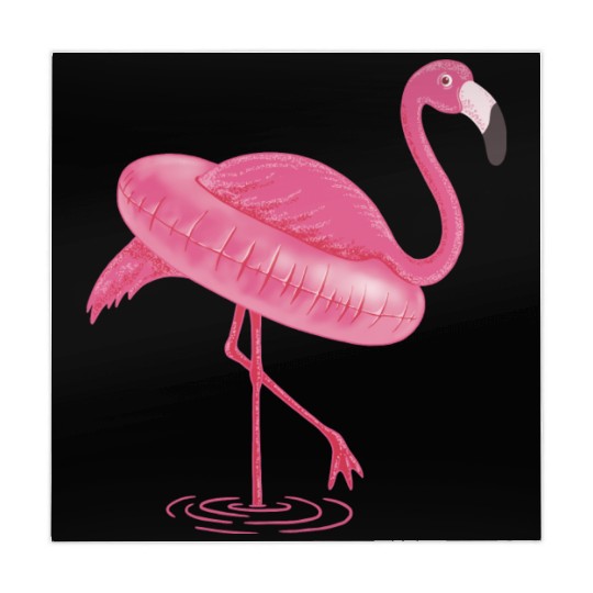 Flamingo Swimming Circle Mahjong Mats