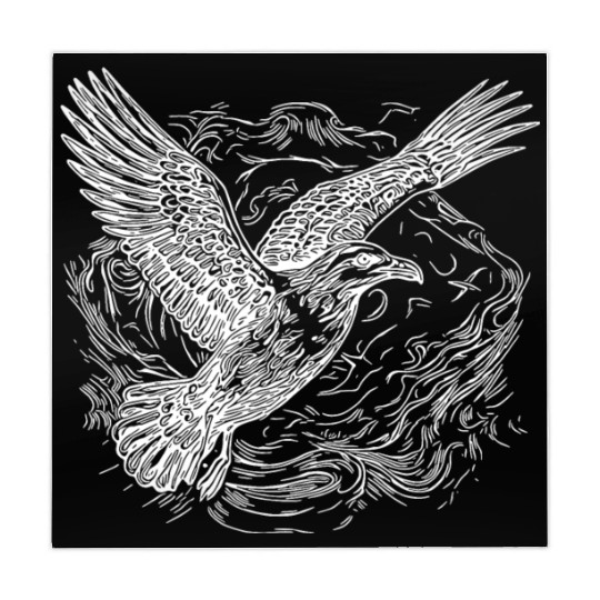 Flying Seagull Over The Water Cloud Mahjong Mats