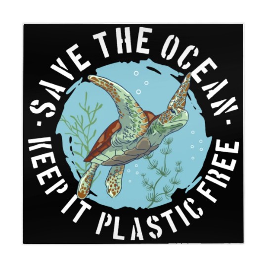 Save The Ocean Keep It Plastic Free Mahjong Mats