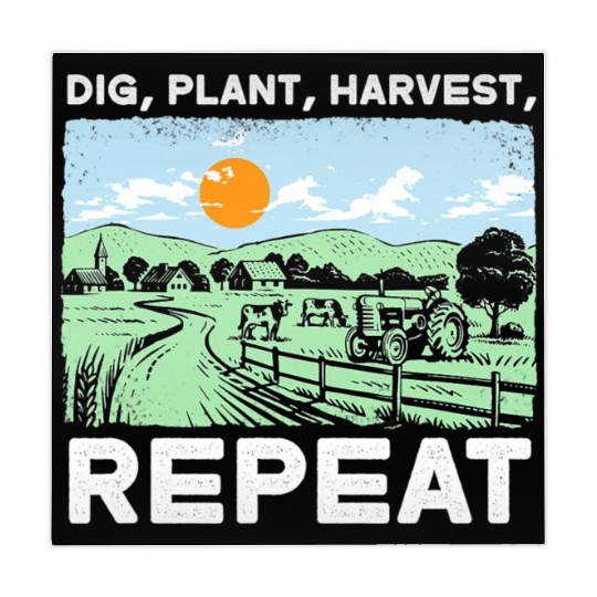 Dig Plant Harvest Repeat I Agriculture Farmer Mahjong Mats