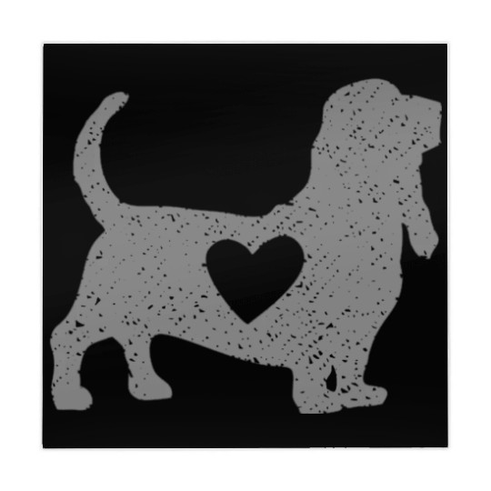 Black Basset hound Mahjong Mats