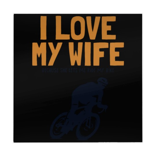 I love my Wife Cyclist Gravel City Bike Cyclist Mahjong Mats