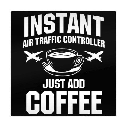 Funny Air Traffic Controller And Coffee Lover Mahjong Mats