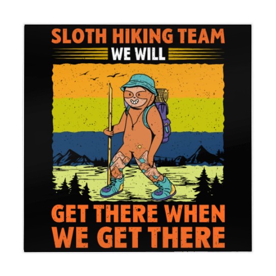 Sloth Hiking Team Wanderlust funny Mountaineer Mahjong Mats