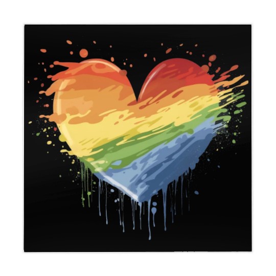 Love Conquers All: LGBTQ+ Rainbow Heart Embracing Mahjong Mats