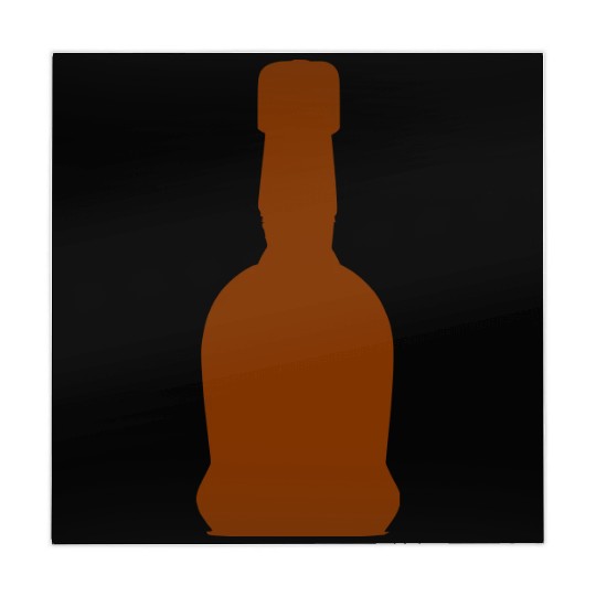 Liquor Bottle Vector Single Color Mahjong Mats