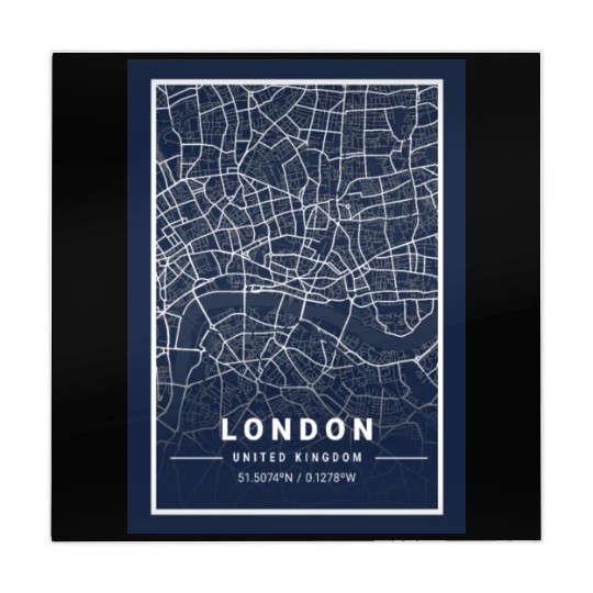 London Light City Map Blueprint design Mahjong Mats