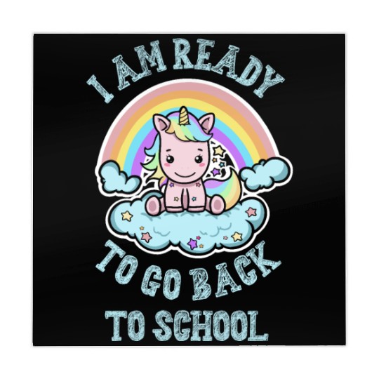 Ready to Go Back to School Kawaii Unicorn Rainbow Mahjong Mats