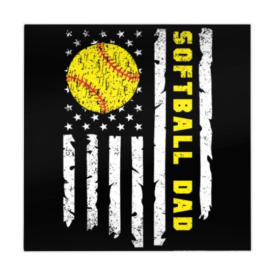 Softball Dad fathers day Mahjong Mats