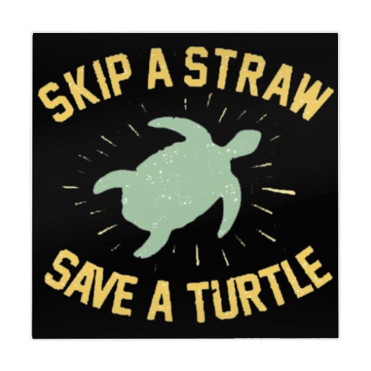 Skip a Straw Save a Turtle Mahjong Mats