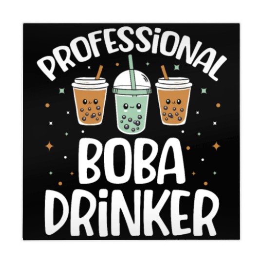 Professional Boba Drinker Bubble Tea Lover Korean Mahjong Mats