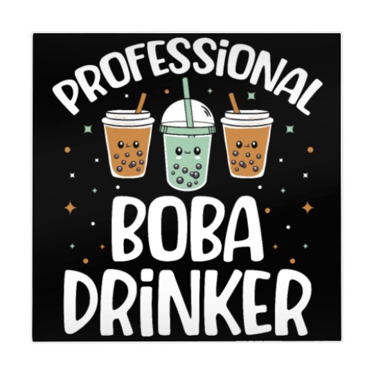 Professional Boba Drinker Bubble Tea Lover Korean Mahjong Mats