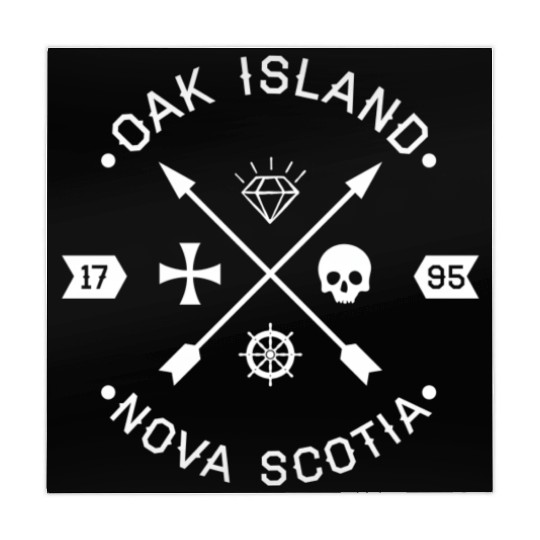 Oak Island Knights Templar Skull Arrows Mahjong Mats