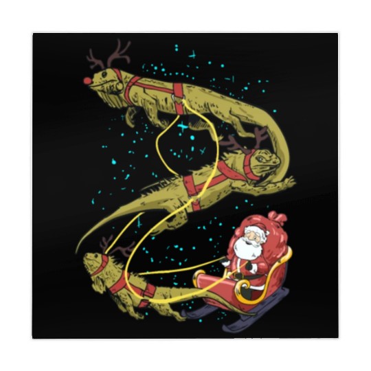 Funny Iguana Christmas Gift For A Reptile Lover Mahjong Mats