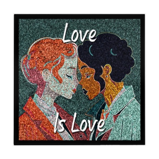 Love Is Love - colorful graphic Mahjong Mats
