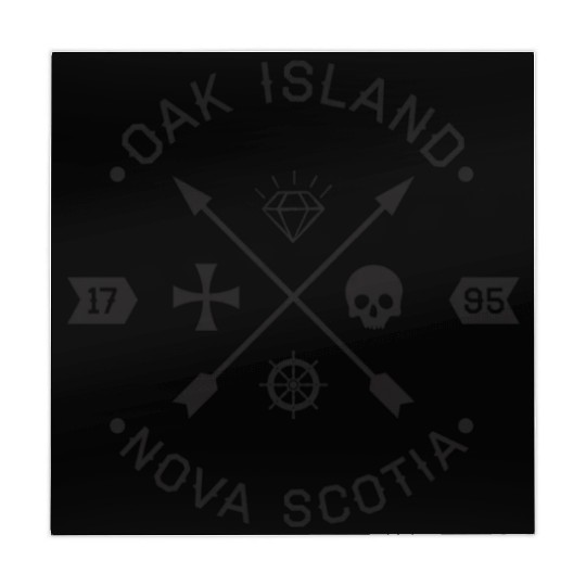 Oak Island Knights Templar Skull Arrows Mahjong Mats