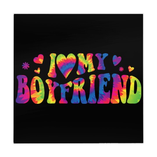 I Love My Boyfriend Groovy Red Heart My Boyfriend Mahjong Mats