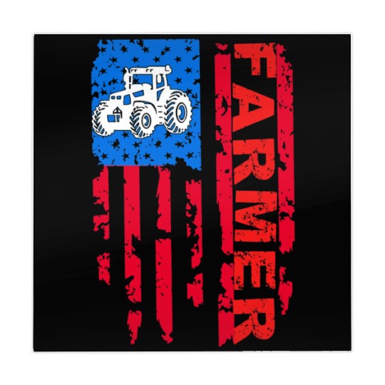 Farmer Farm USA Flag US Tractor funny mothers day Mahjong Mats