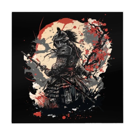 Samurai Warrior with Katana Mahjong Mats