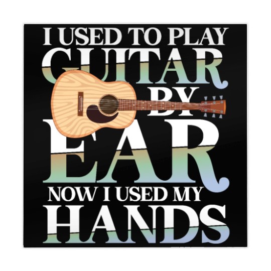 I Used To Play Guitar By Ear Now I Used My Hands Mahjong Mats